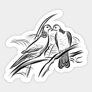 Love Bird Couple - Happy Valentines Day Sticker